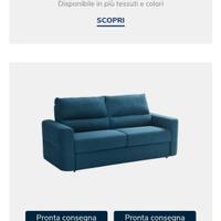 divano letto matrimoniale nuovo materasso Memory