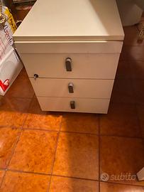 Scrivania studio/lavoro 160x80 con cassettiera