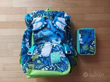 SJ Zaino Scuola + Astuccio 3 zip Big Draggy 2023