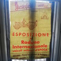 Manifesto mostra mezzi militari 1986