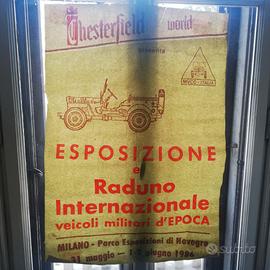 Manifesto mostra mezzi militari 1986