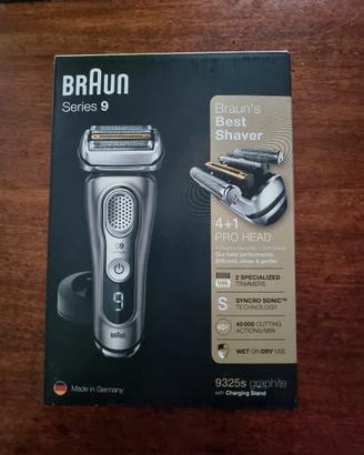 Braun Series 9 9325s Rasoio Elettrico Graphite 