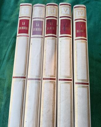 5 volumi LA BIBBIA illustrata del 1962