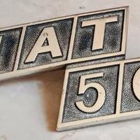 Fiat 500 stemma fregio in metallo