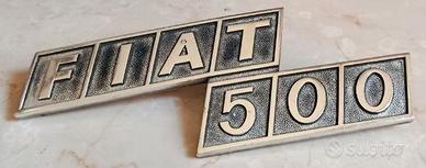 Fiat 500 stemma fregio in metallo