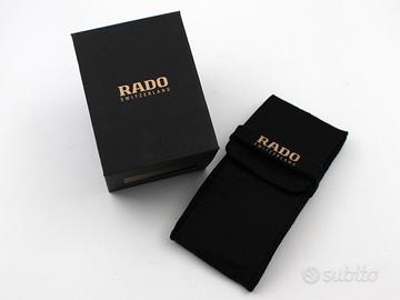 Rado Custodia Porta Orologi Pochette Tessuto Nero