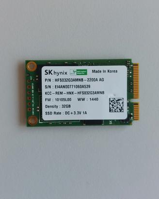 SSD 32GB mSATA SK hynix HFS032G3AMNB-2200A