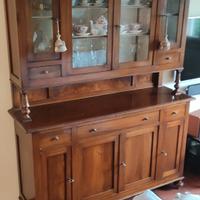 ANTICA VETRINA CREDENZA CRISTALLIERA