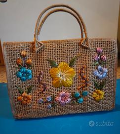 Borsa in juta/paglia
