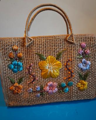 Borsa in juta/paglia