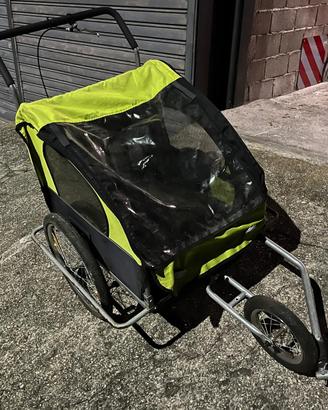 Rimorchio bici per bambini
