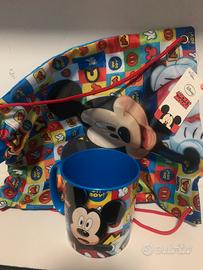 Tazza con sacca Diney Topolino