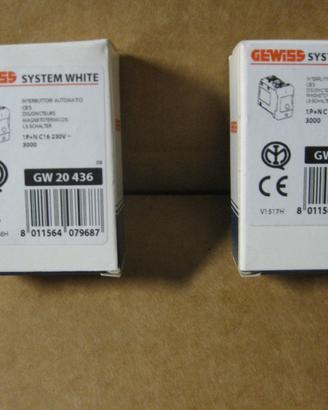 DUE INT. AUT. Magnet. Gewiss 20436 (NUOVI)