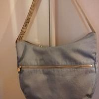 Borsa Borbonese luna bag medium azzurra