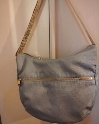 Borsa Borbonese luna bag medium azzurra