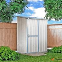 Casetta box giardino in Acciaio 155x100cm bianco