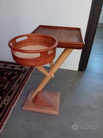 Comodino/tavolino vintage artigianale