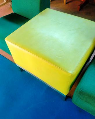 Pouf in ecopelle
