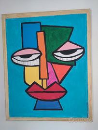 QUADRO ORIGINALE DIPINTO A MANO SU TELA 50x40 