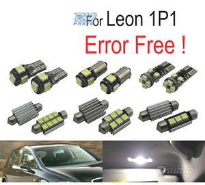 KIT 13 LAMPADE LED INTERNE PER SEAT LEON MK2 1 P 1