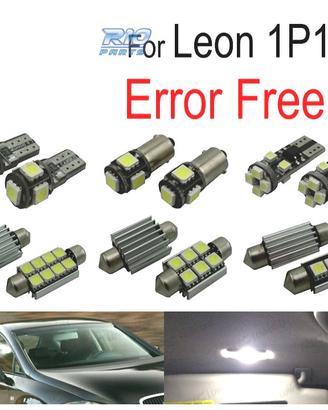KIT 13 LAMPADE LED INTERNE PER SEAT LEON MK2 1 P 1