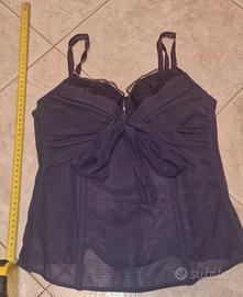 Corsetto viola scuro porpora Lormar
