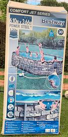 Piscina Bestway power steel 6,10x3,66 m