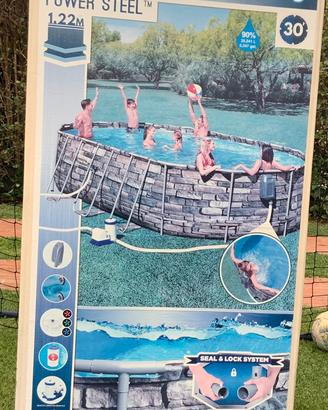 Piscina Bestway power steel 6,10x3,66 m