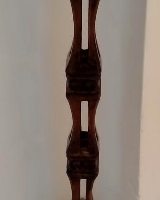 Colonna decorativa in legno