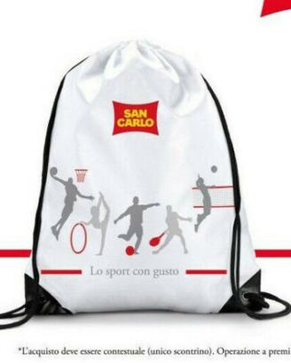 SAN CARLO Monospalla zaino sacca SPORT FITNESS PAL