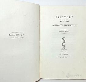 EPISTOLE IN VERSI D'IPPOLITO PINDEMONTE. 1817