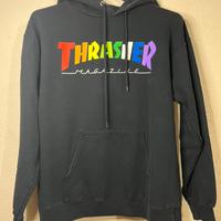 Felpa Thrasher logo arcobaleno