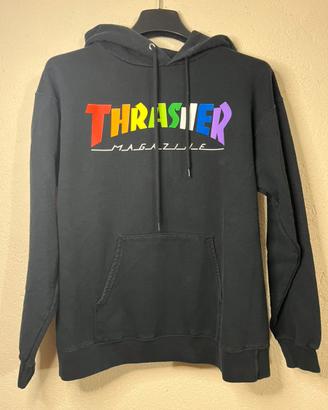 Felpa Thrasher logo arcobaleno