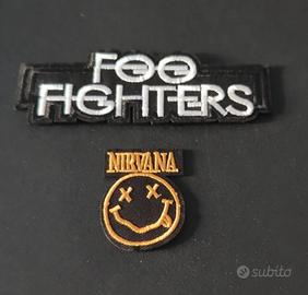 toppe nirvana foo fighters termoadesive