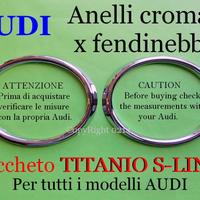 Audi anelli cornici fendinebbia a3 a4 a5 a6 q3 q5