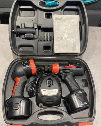 KIT FREUD Trapano avvitatore e torcia 12v