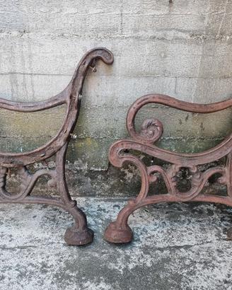 Panchina gambe ghisa vintage giardino