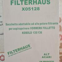 6 sacchetti vorwerk folletto vk 135 vk 136.