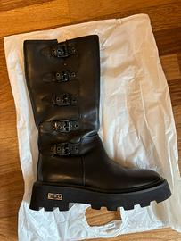 Stivali Cult Skin 3984 pelle nera n. 38 biker