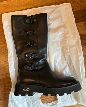 Stivali Cult Skin 3984 pelle nera n. 38 biker