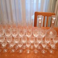 Servizio di bicchieri in cristallo 