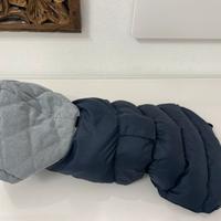 Cappottino blu cane con cappuccio