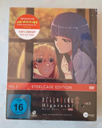 Higurashi Gou Vol 5 Steelcase DVD Nuovo