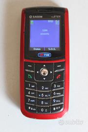 Cellulare Sagem my212X rosso usato funzionante can