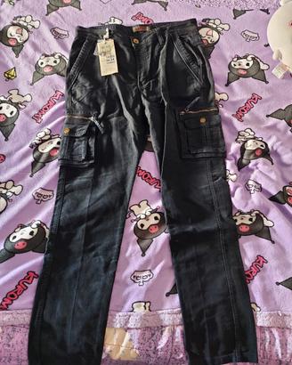 pantaloni cargo neri/dark blue per uomo e donna