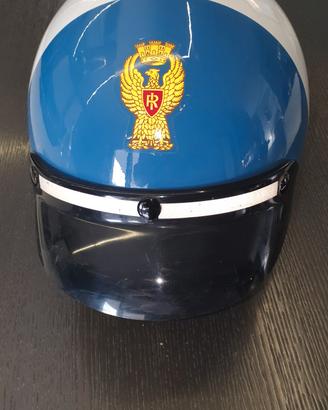 casco polizia stradale vintage 
