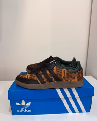Adidas Samba OG Leopard Print Black