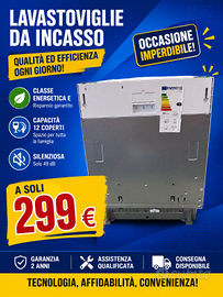 lavastoviglie incasso