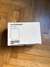 IKEA STORSINT 6 bicchieri vetro