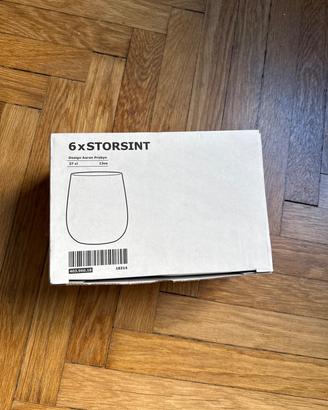 IKEA STORSINT 6 bicchieri vetro